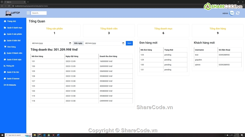 Source code điện thoại,Đồ án thương mại điện tử php mysql,bán điện thoại full báo cáo